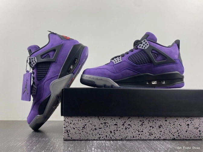 1st Kicks Shoes Jordan x Purple Air Scott Travis Suede 4 0703